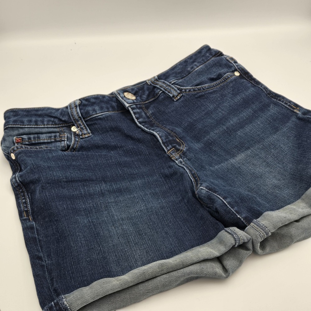 Seven7 Denim Weekend Shorts Women 6 Blue Stretch Casual Comfort‎ Staple Summer